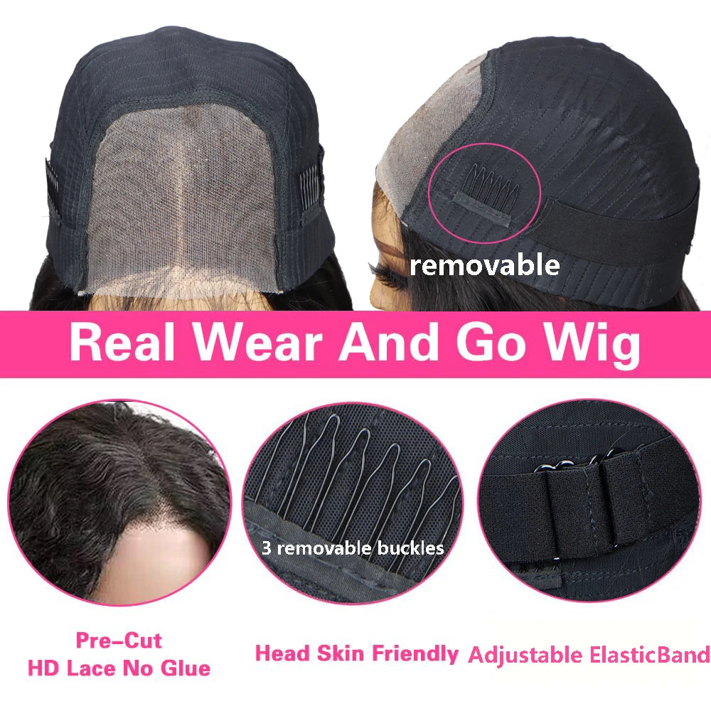 Glueless Frontal Lace Body Wave Front Lace Wigs