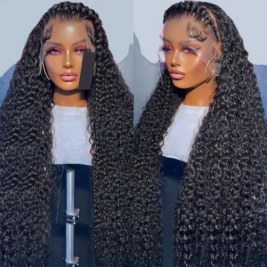 Deep Curly Lace Frontal Wig Wet And Wavy Lace Closure Wigs