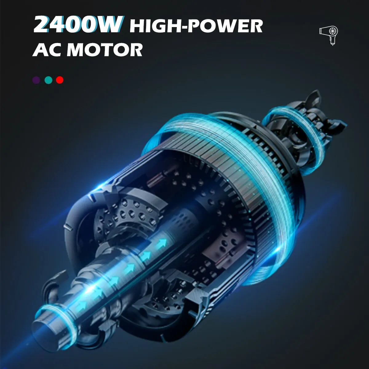 VGR Professional Hair Dryer 2400W High Power Overheating Protection Strong Wind Drying Hair Care Styling Tool V-452