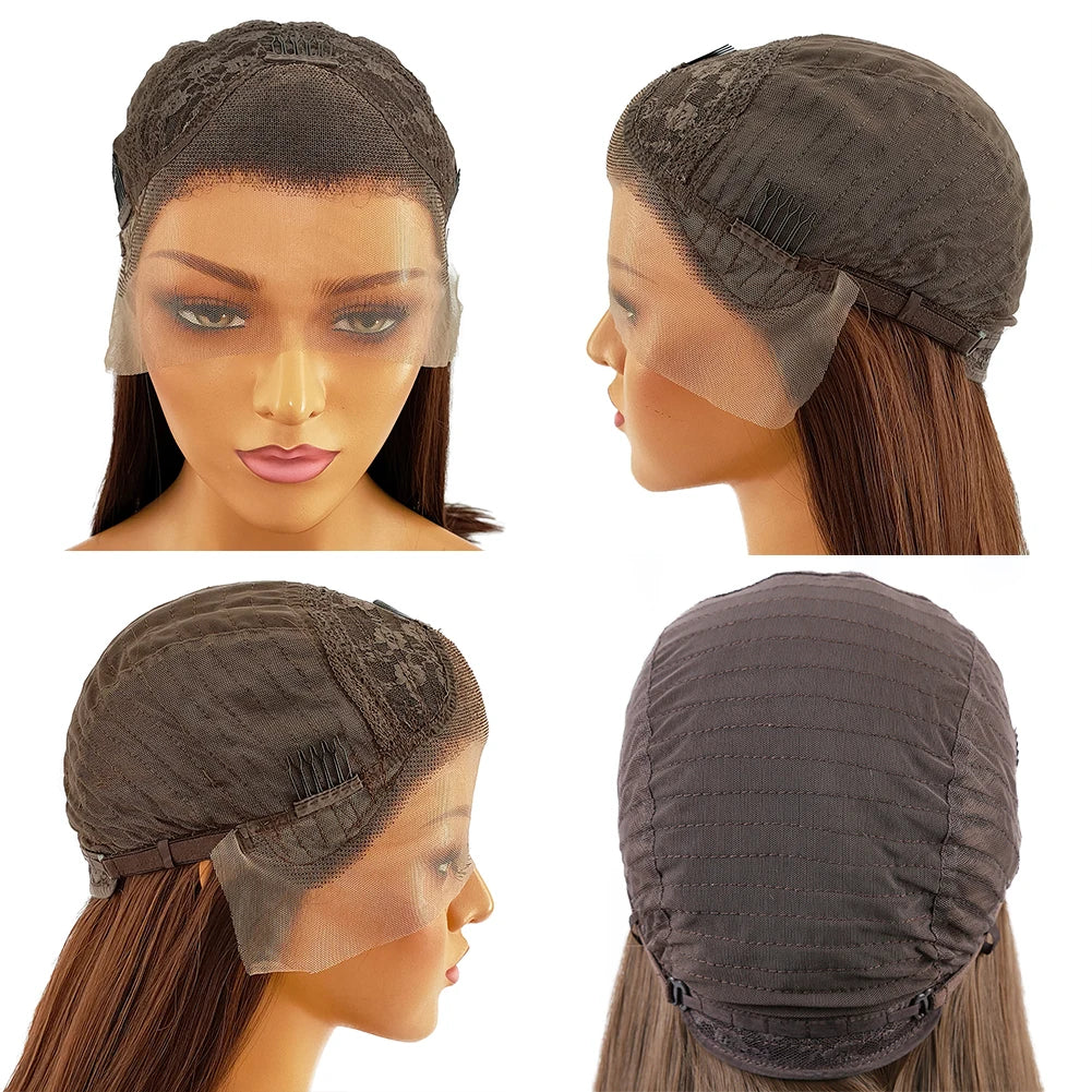 Green Synthetic Lace Front Natural Wave Wigs f - Supreme Lush Hair