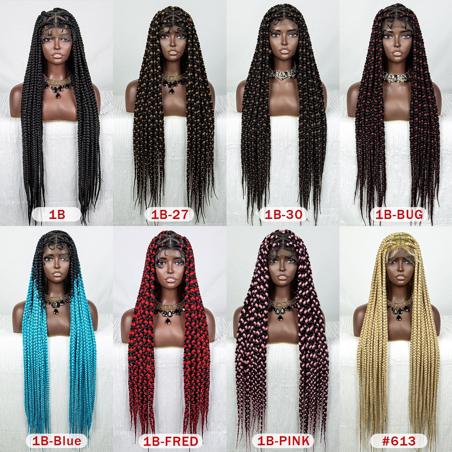 Braided Full Lace Lace Wig Box Braids - Supreme Lush Hair