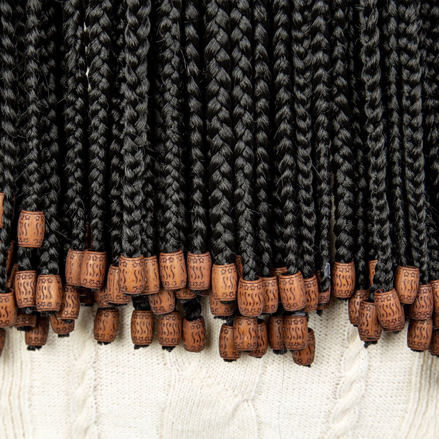 Lace Front Braided Synthetic Braids With Beads 14 inches