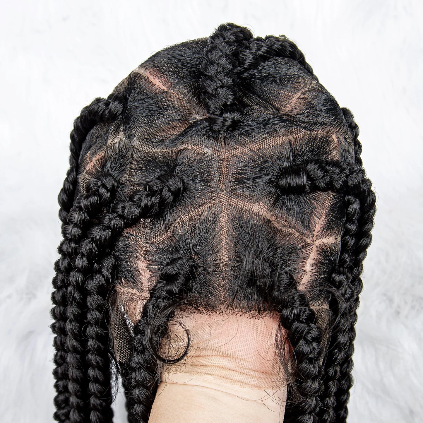 Lace Front Big Knotless Box Braids Wig - Supreme Lush Hair