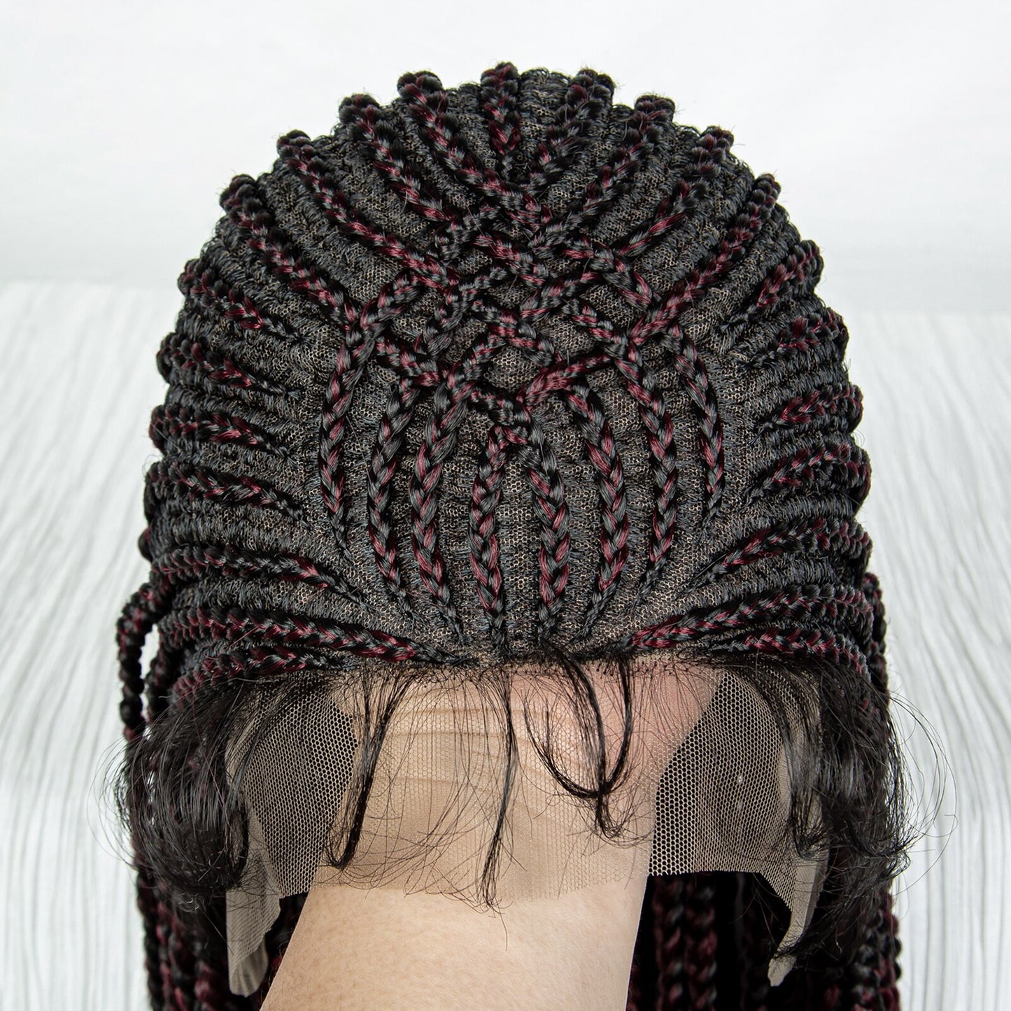 Lace Front Braided Long Cornrow Synthetic Box Braids - Supreme Lush Hair