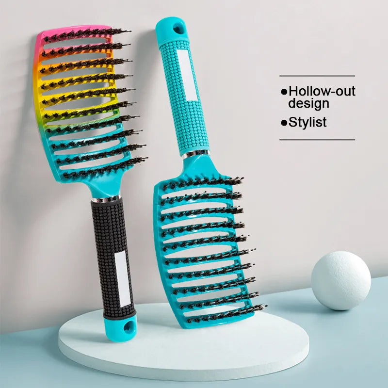 Hair Scalp Massage Comb Wet Curly Detangle Hair Brush Styling Tool