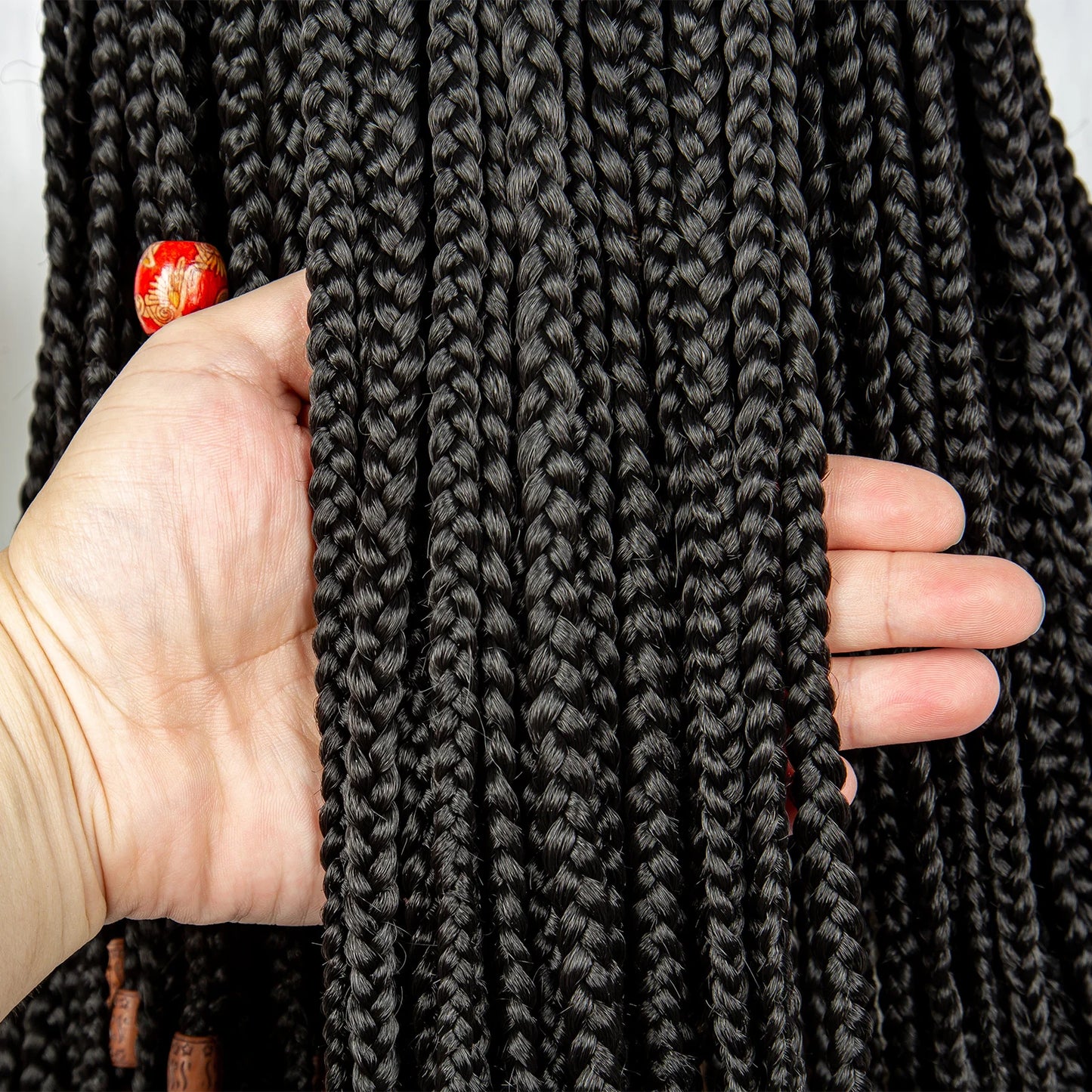 Lace Front Braided Synthetic Braids With Beads 14 inches