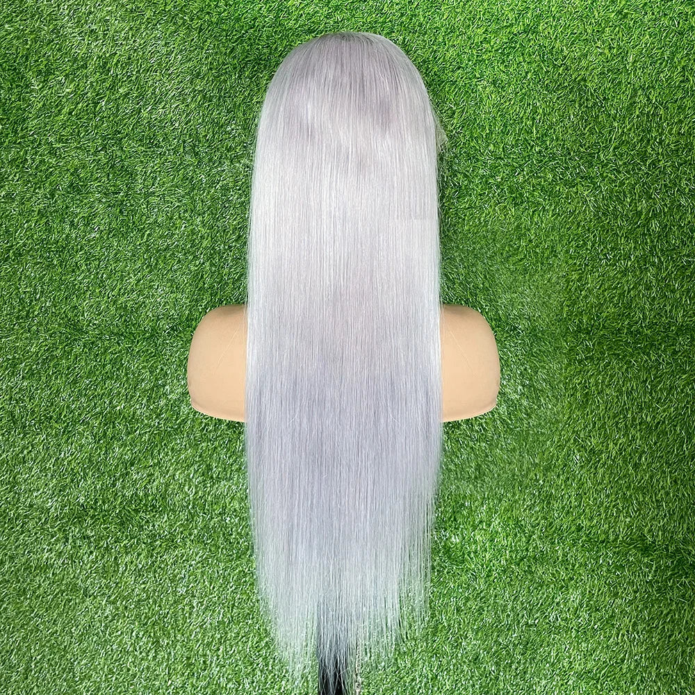 Transparent Lace Frontal Remy Hair Glue less Full Lace Wigs