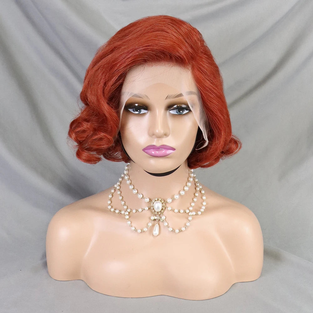 Pixie Cut Wig Short Bob Human Hair Transparent Lace Human Hair