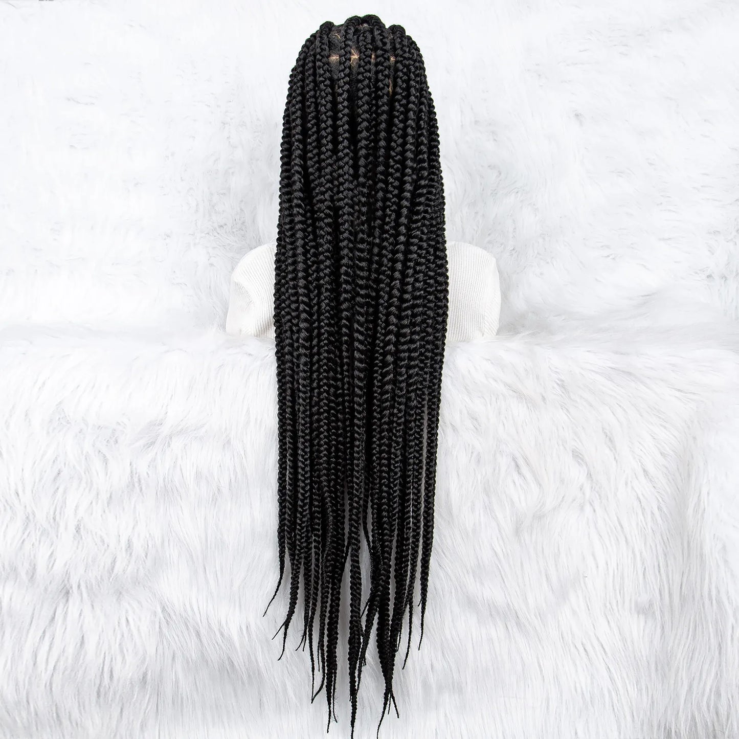 Lace Front Big Knotless Box Braids Wig - Supreme Lush Hair