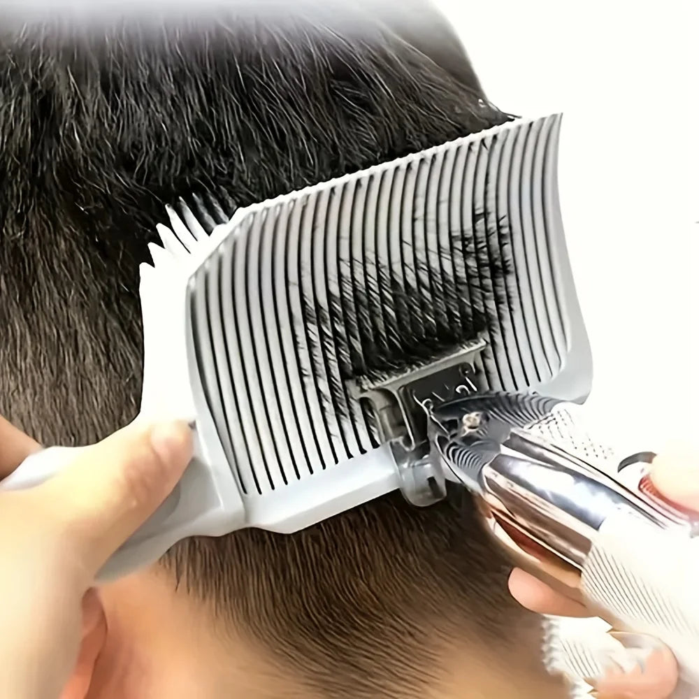 Professional Barber Clipper Blending Flat Top Hair Cutting Comb Heat Resistant Fade Brushn Styling Tool