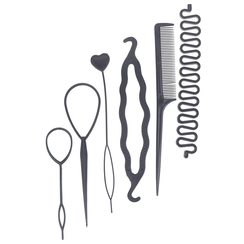 Hair Styling Tools Set DIY Braiding Braider Accessories Hairpin Twist Bun Barrettes Clips For Women Hairdressing
