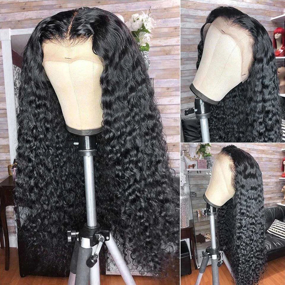 Deep wave frontal HD Lace Front Curly Brazilian Hair - Supreme Lush Hair