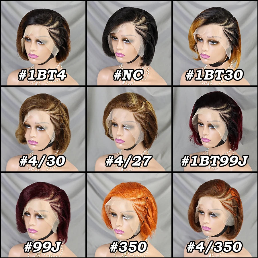 Pixie Cut perruque Short Curly Remy Human Hair Wigs