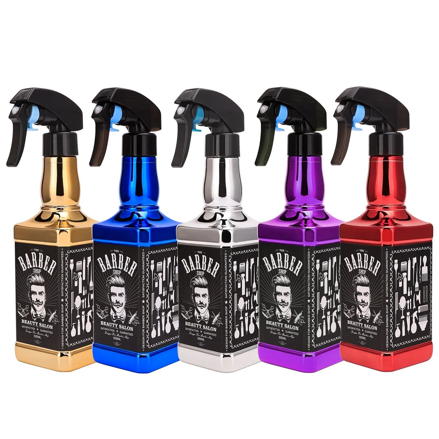 Hairdressing Spray Bottle Water Sprayer Retro Whiskey Oil Head Watering Can Styling Tools