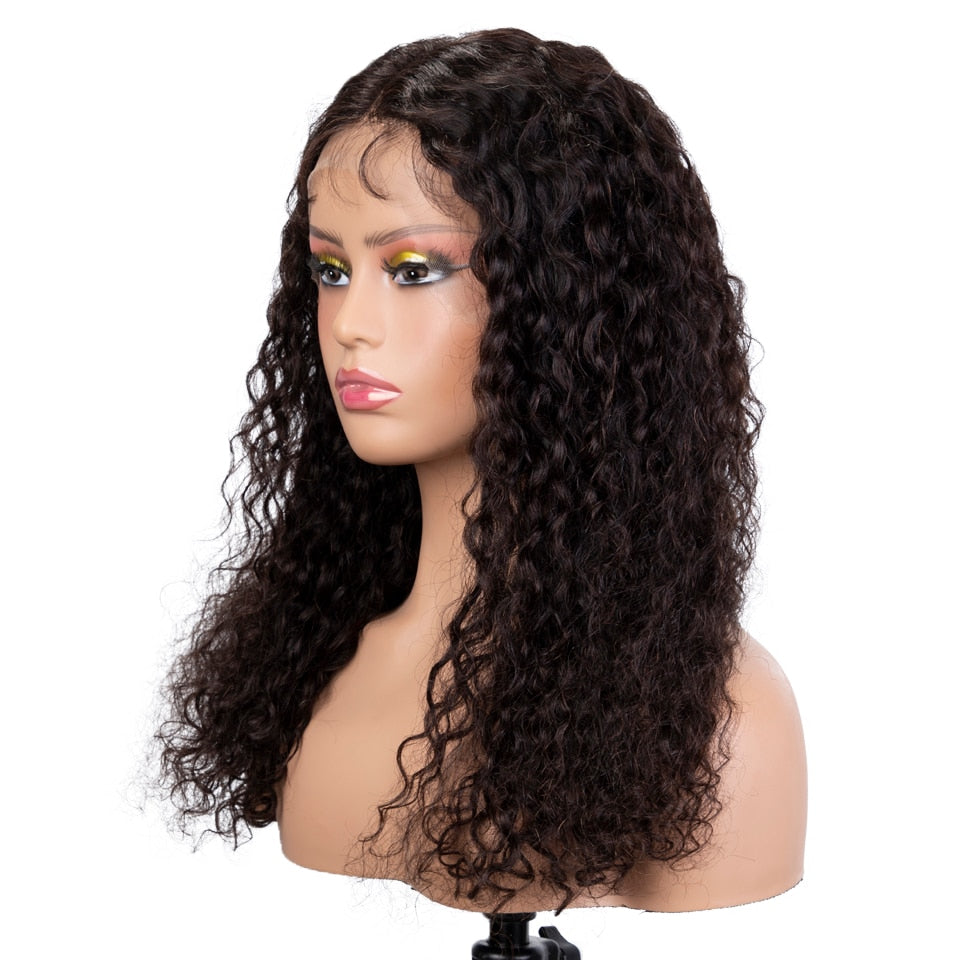Lace Brazilian Sleek Curly 13x6x1 Transparent Human Hair Wig - Supreme Lush Hair