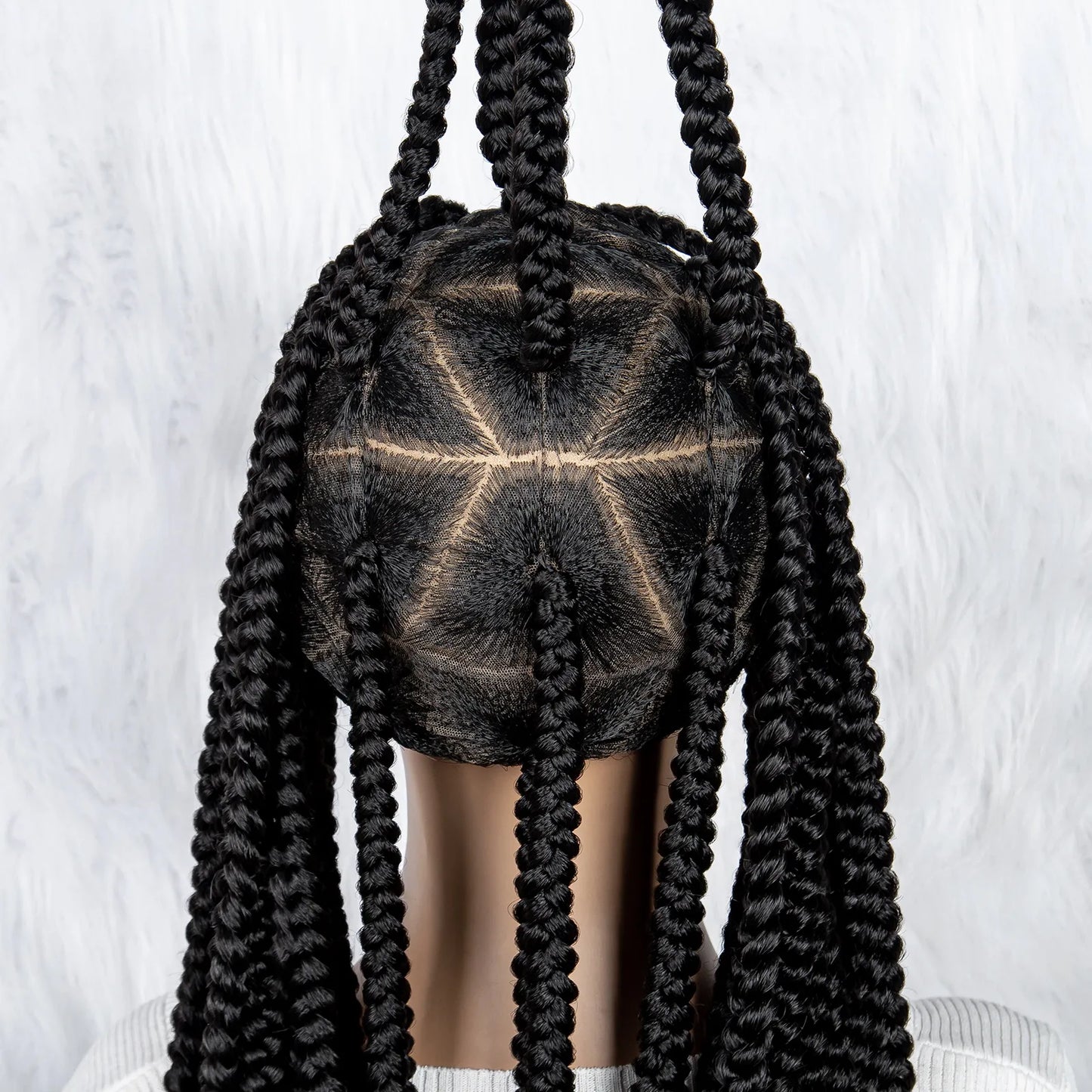 Lace Front Big Knotless Box Braids Wig - Supreme Lush Hair