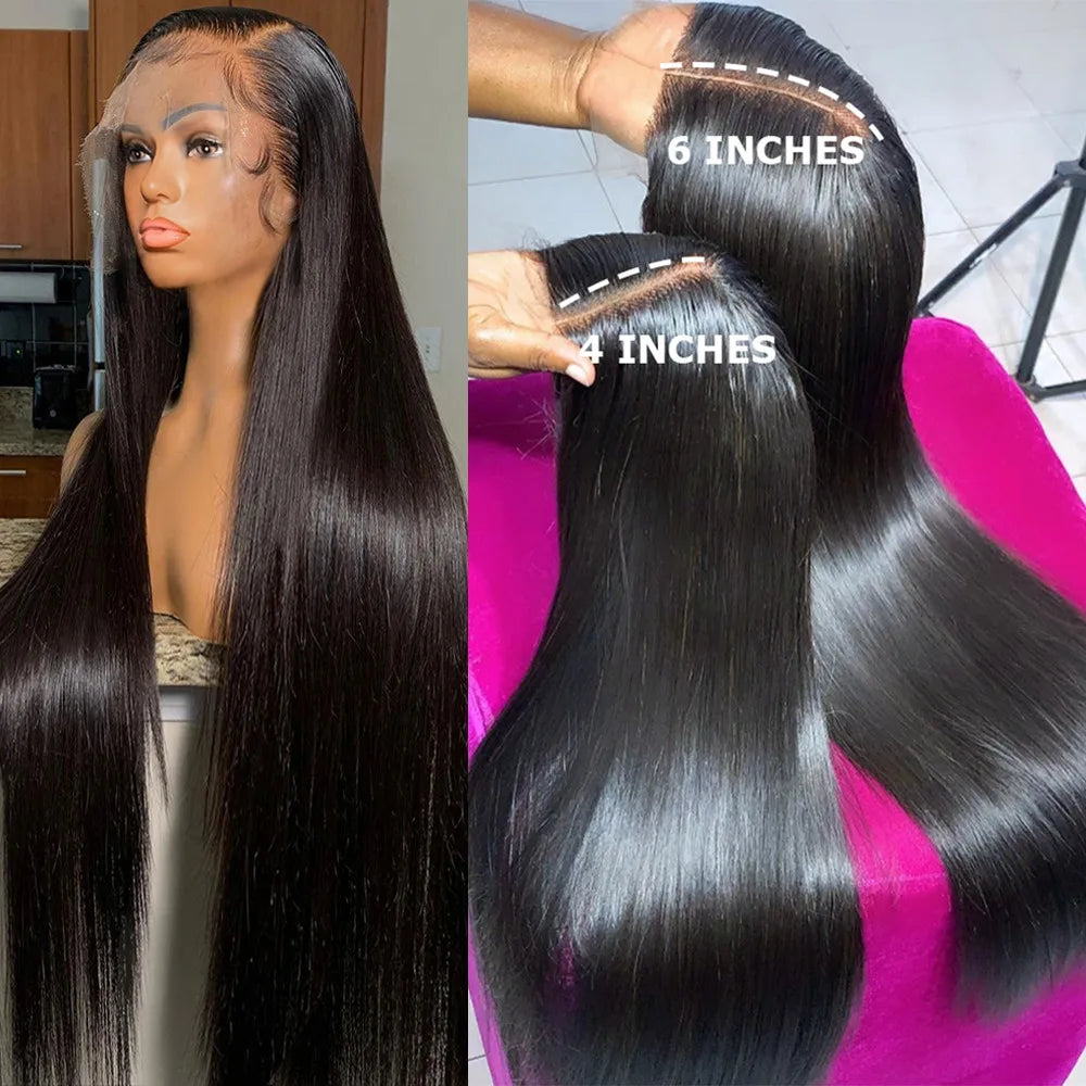 Bone Straight Human Hair Wigs Straight Lace Front - Supreme Lush Hair