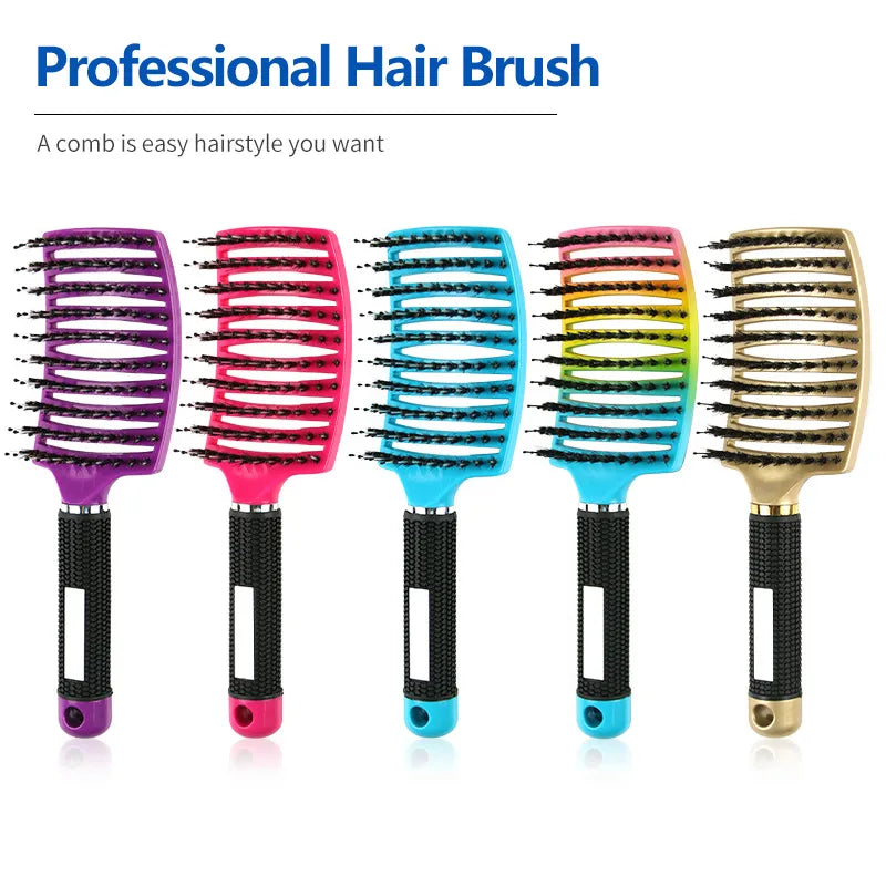 Hair Scalp Massage Comb Wet Curly Detangle Hair Brush Styling Tool