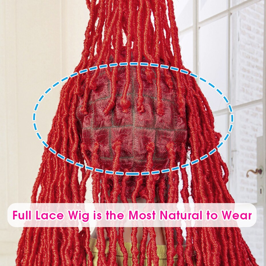 Lace Knotless Dreadlock Synthetic Full Lace Frontal Wigs - Supreme Lush Hair