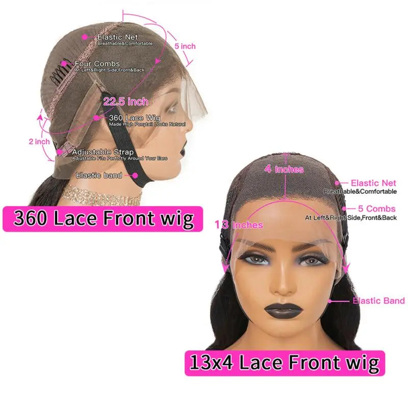 Glueless Frontal Lace Body Wave Front Lace Wigs