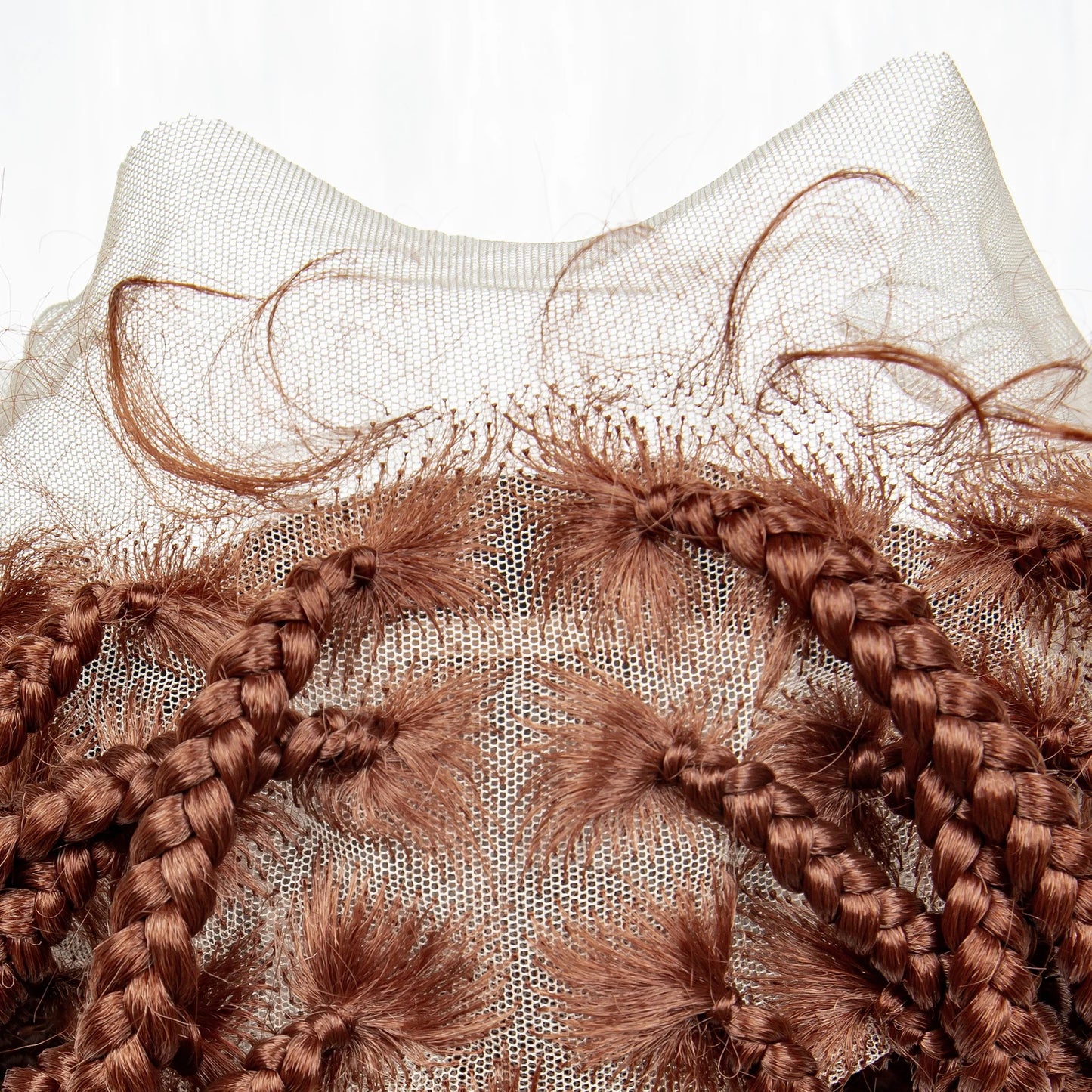 Lace Braided Crochet Knotless Box Cornrow With Beads