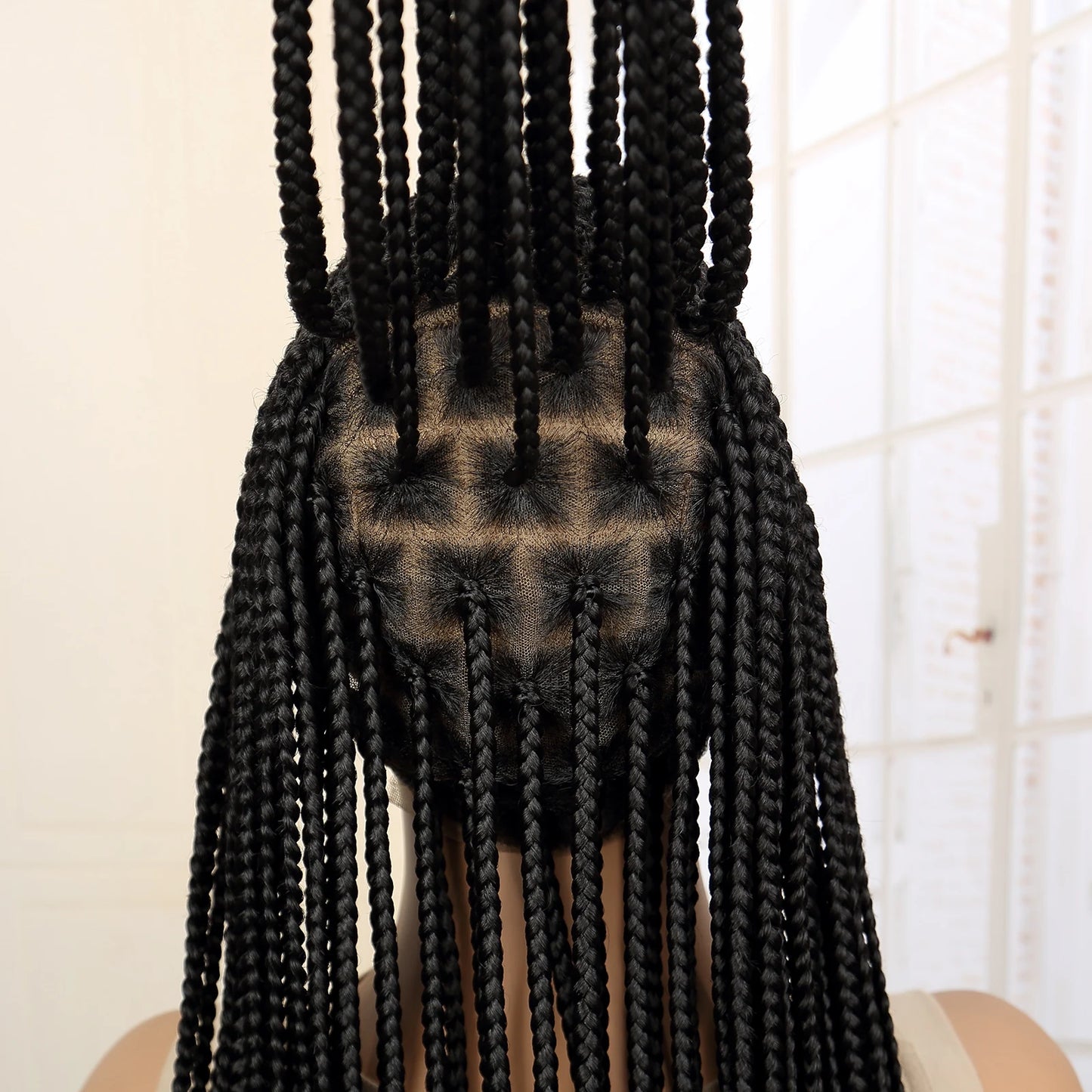 Full Lace Cornrow Braided 36 Inches Knotless Box Twist Wig