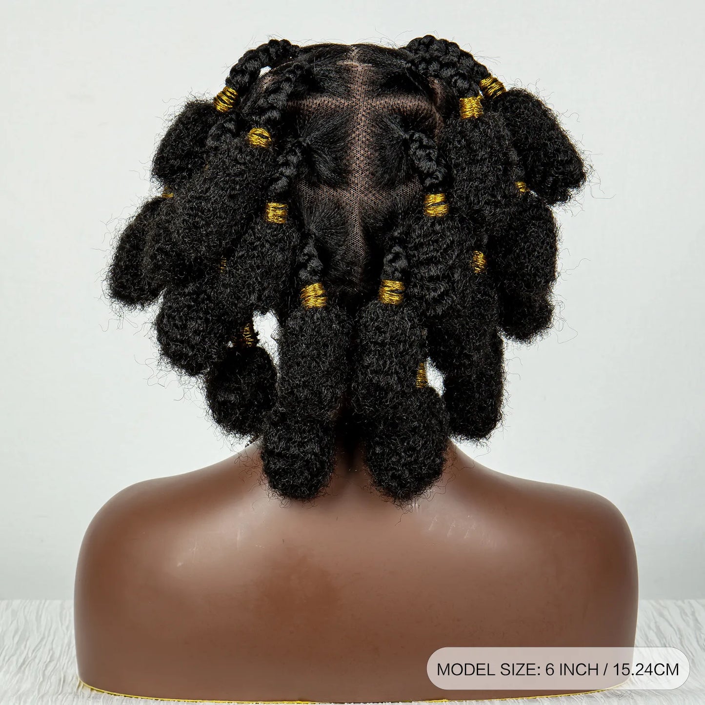 Short Bantu Braided Knotless Box Braided Synthetic Full Lace