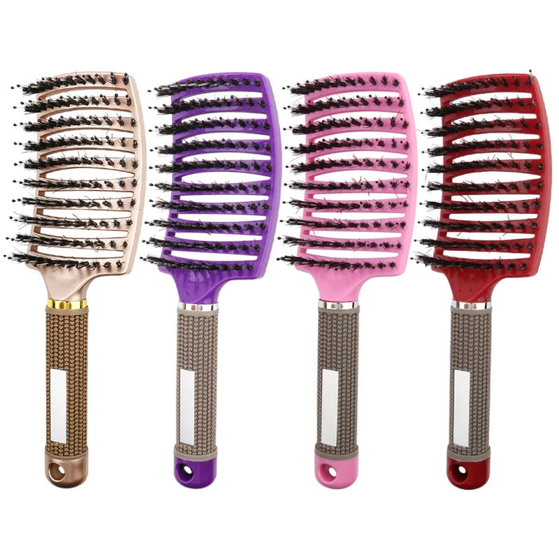 Hair Scalp Massage Comb Wet Curly Detangle Hair Brush Styling Tool