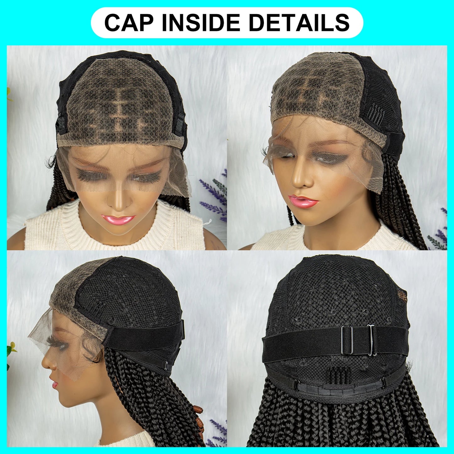 Lace Front Braided Synthetic Braids With Beads 14 inches