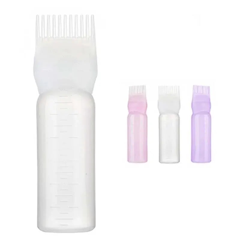 Hair Dye Applicator Brush Bottles Dyeing Shampoo Bottle Oil Comb Hair Dye Bottle Applicator