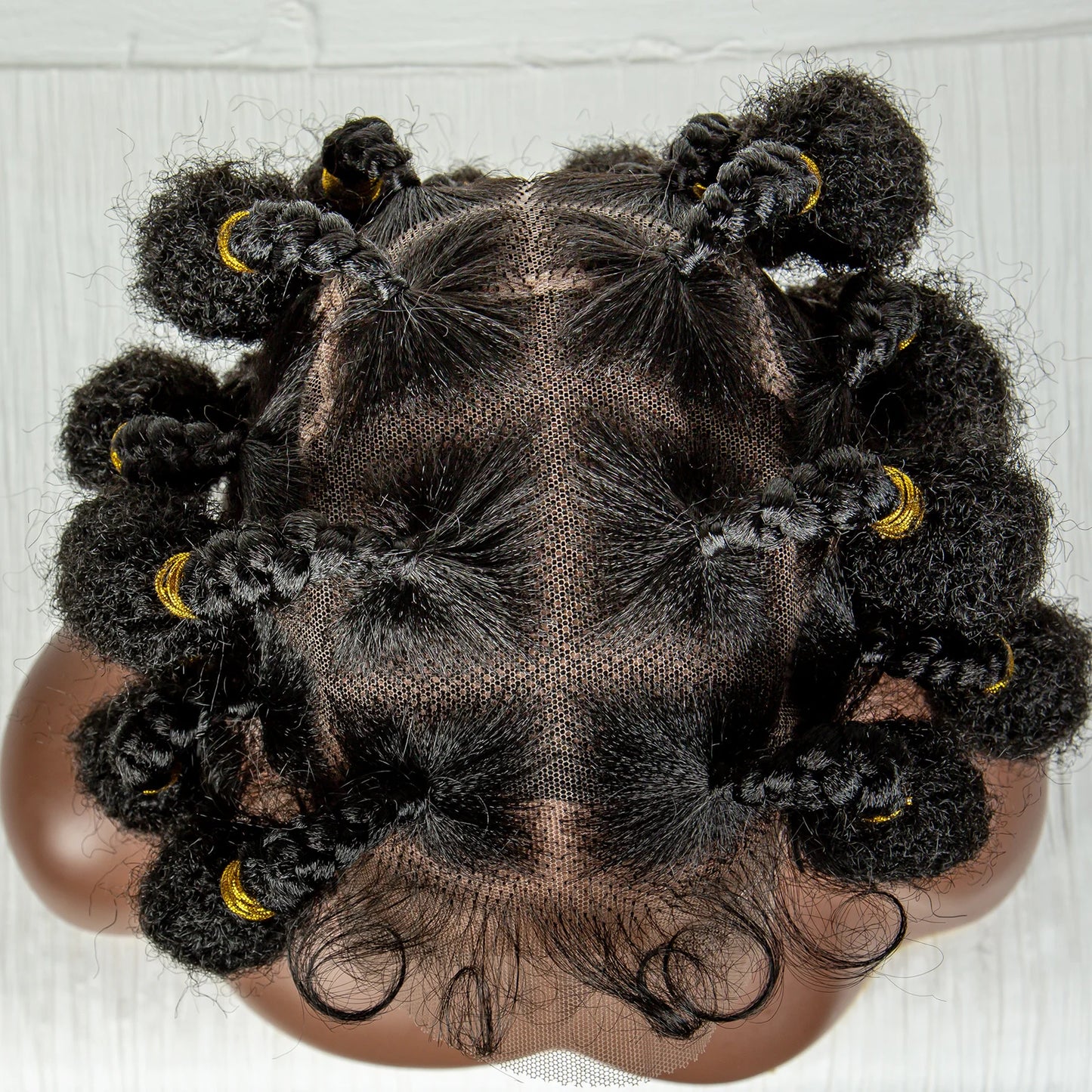 Short Bantu Braided Knotless Box Braided Synthetic Full Lace