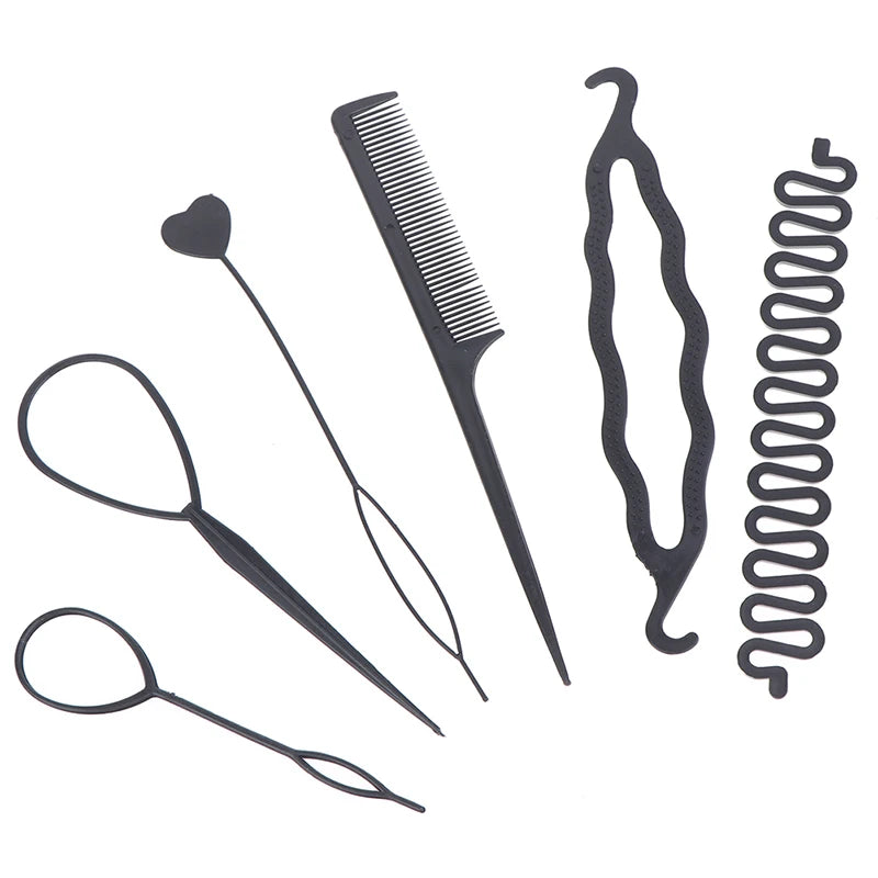 Hair Styling Tools Set DIY Braiding Braider Accessories Hairpin Twist Bun Barrettes Clips For Women Hairdressing