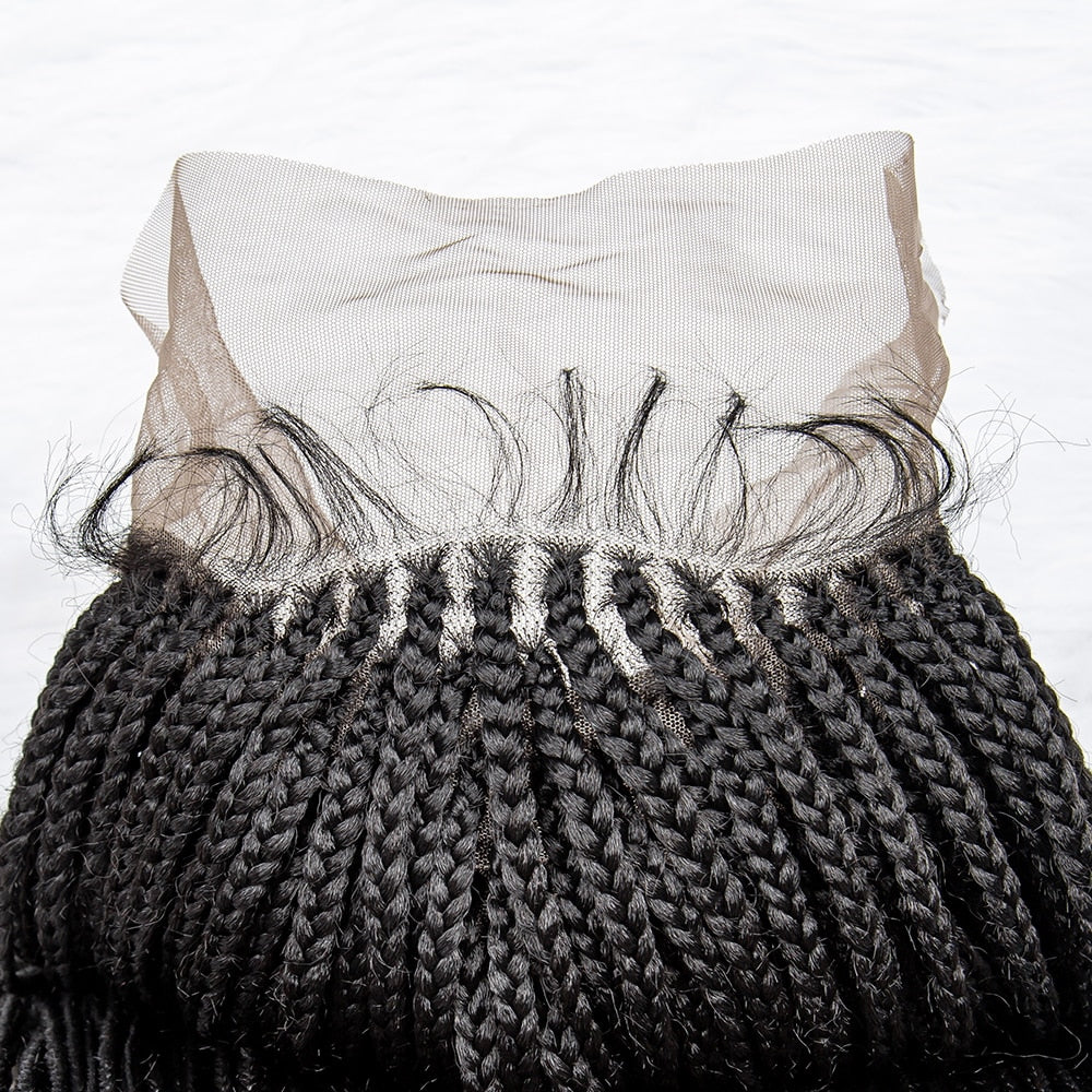 Synthetic Lace Front Knotless Box Braids 13x6 Lace Front Braids - Supreme Lush Hair