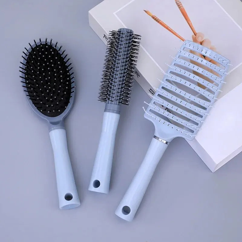 Portable Massage Scalp Fluffy Row Hair Styling Bubble Hair Brush