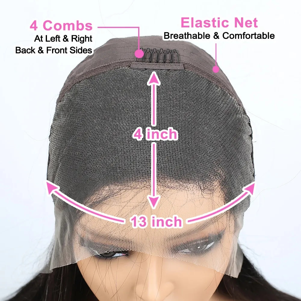 Highlight Wig Human Hair Straight Lace Front Brazilian Short Bob