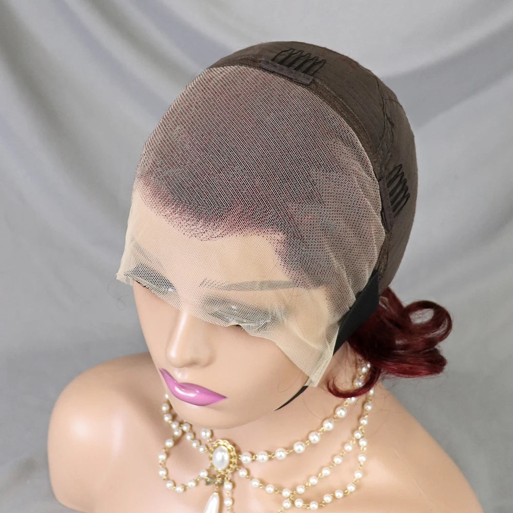 Pixie Cut Wig Short Bob Human Hair Transparent Lace Human Hair