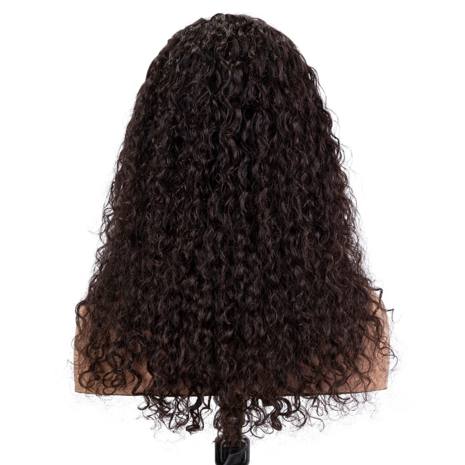 Lace Brazilian Sleek Curly 13x6x1 Transparent Human Hair Wig - Supreme Lush Hair