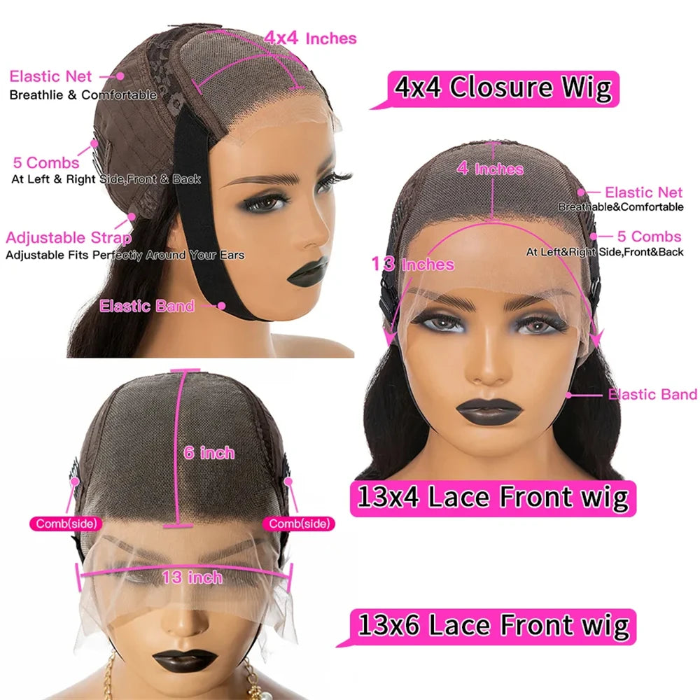 Reddish Brown Body Wave Lace Frontal Human Hair Wig