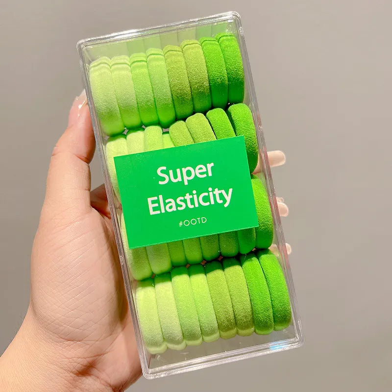 32pcs/Box Elastic Hair Bands Rubber Band Hair Ties Rope Headband Hair Accessories
