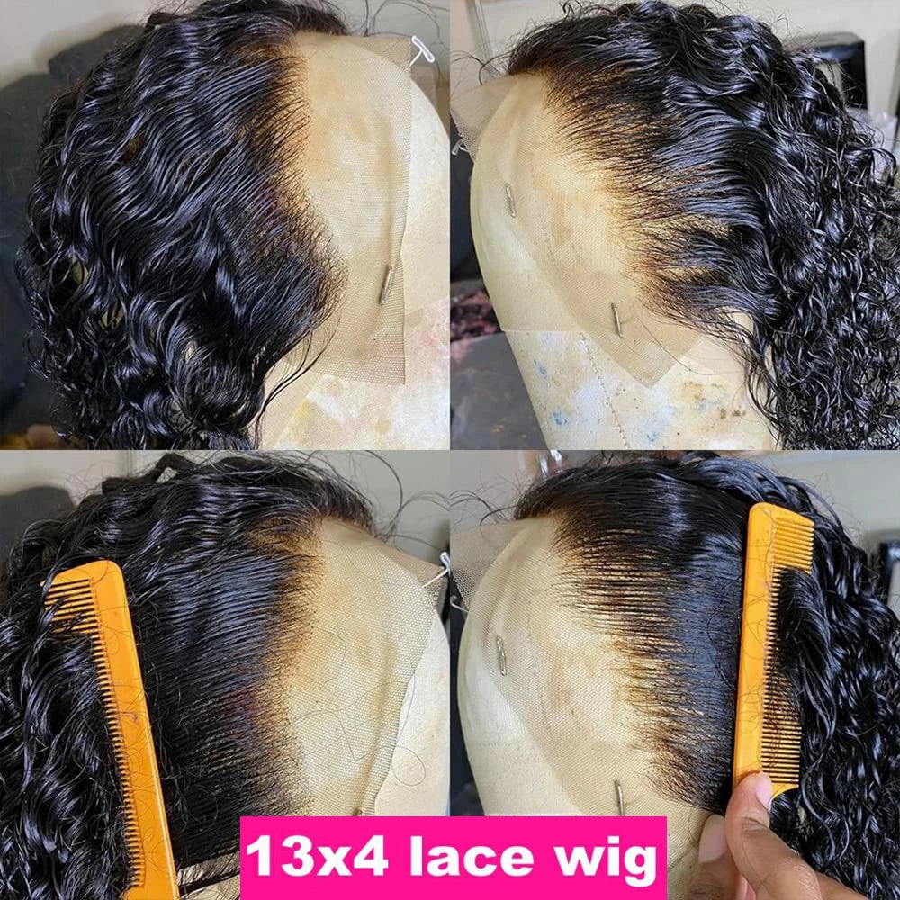Deep Wave Glue less Lace Front Wigs