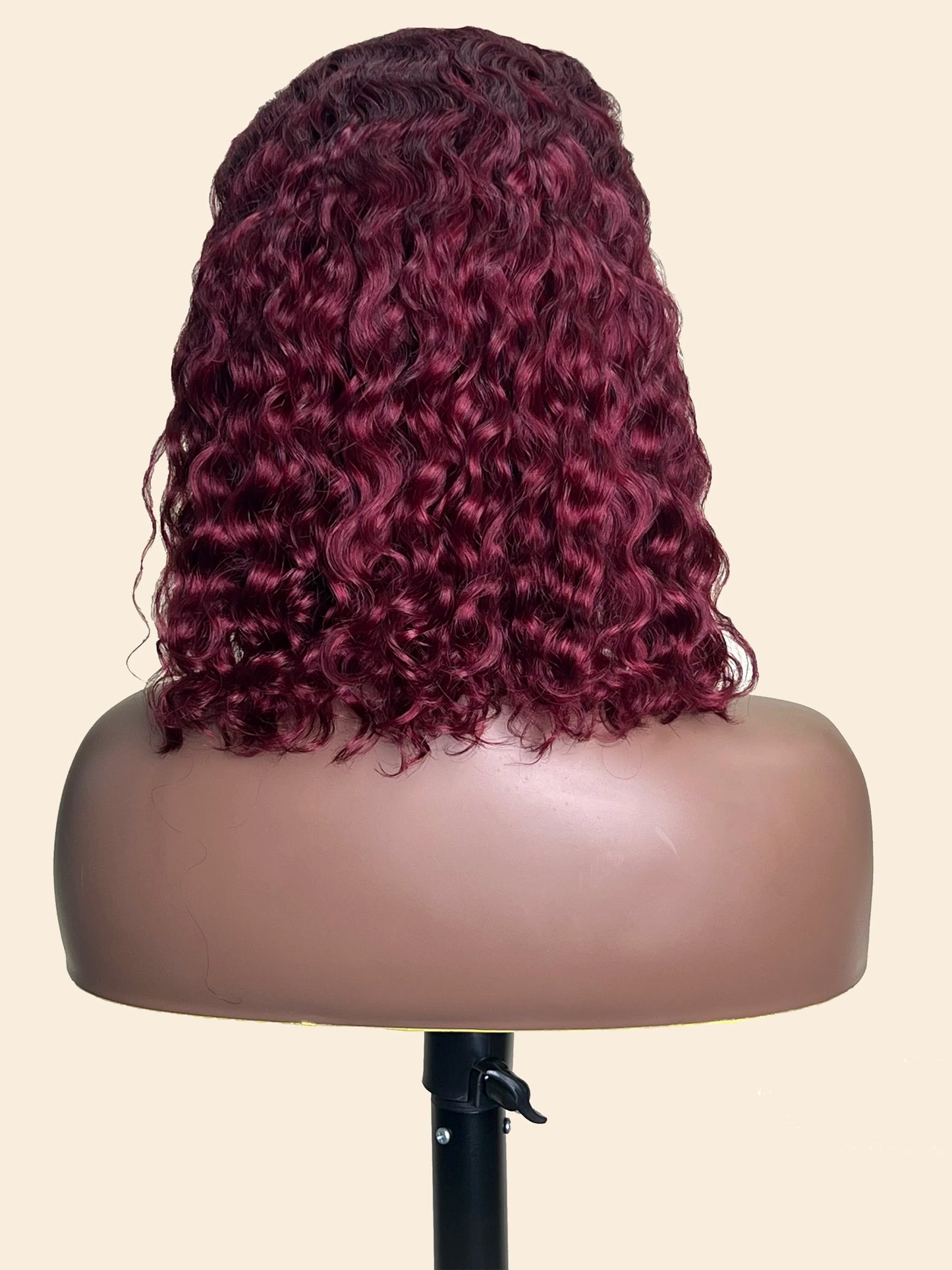 Pre Plucked Short Bob Transparent Water Wave Brazilian Remy Human Hair
