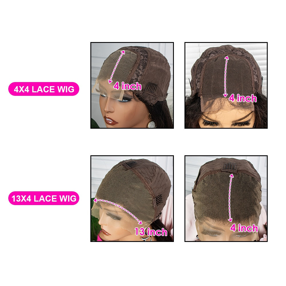 Curly Short Bob Human Hair Frontal Brazilian Remy Wig - Supreme Lush Hair