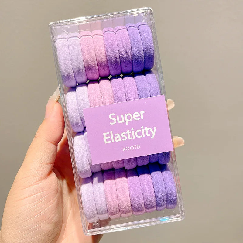 32pcs/Box Elastic Hair Bands Rubber Band Hair Ties Rope Headband Hair Accessories