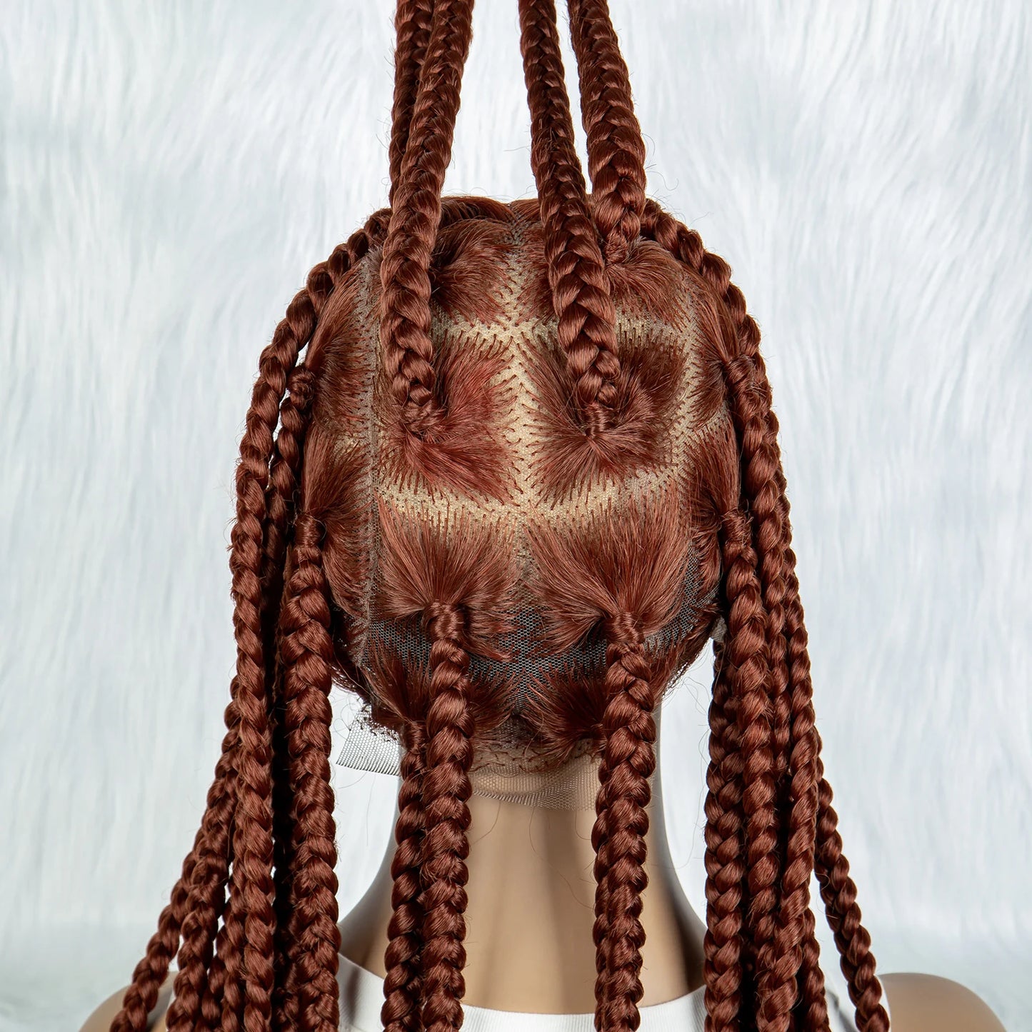 Ginger Cornrow Braids Full Lace Synthetic Lace Front Wig