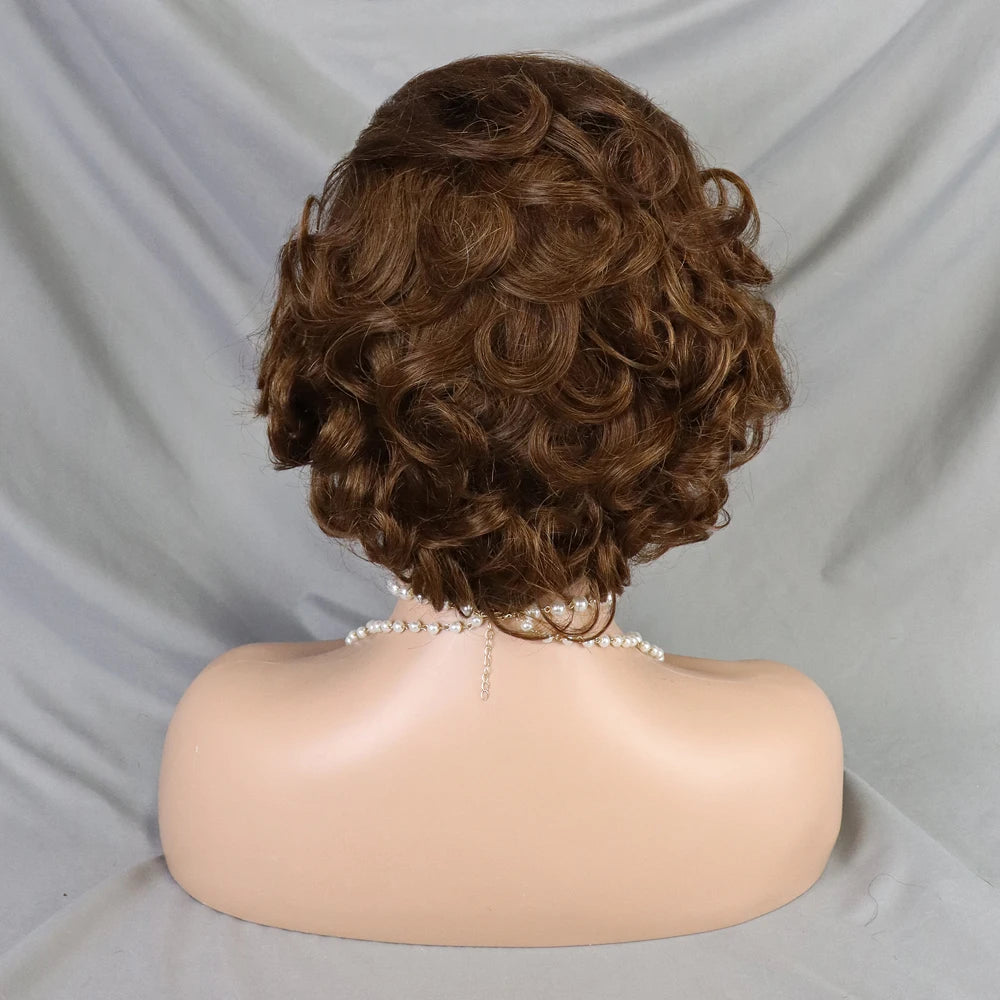 Pixie Cut Wig Short Bob Human Hair Transparent Lace Human Hair