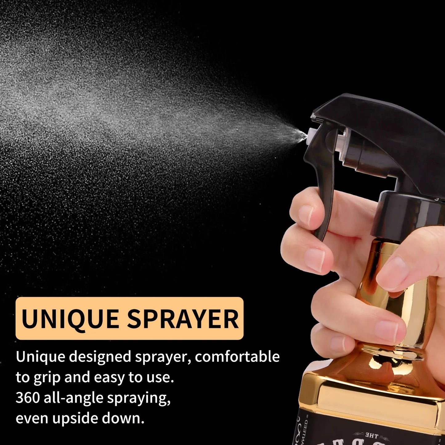 Hairdressing Spray Bottle Water Sprayer Retro Whiskey Oil Head Watering Can Styling Tools