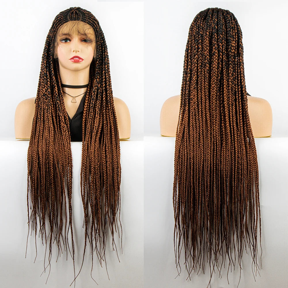 Synthetic Full Lace Braided Cornrow Hair