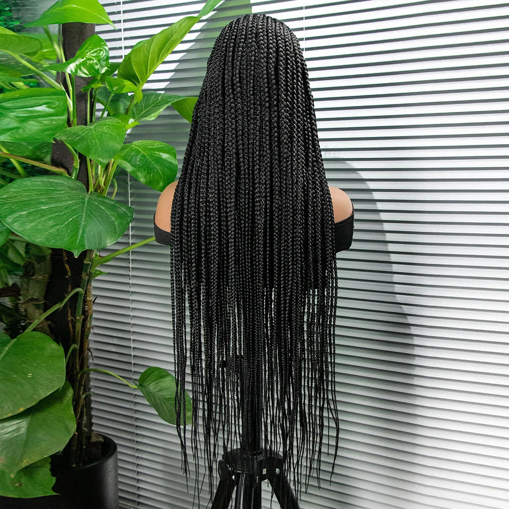 Synthetic Full Lace Braided Cornrow Hair