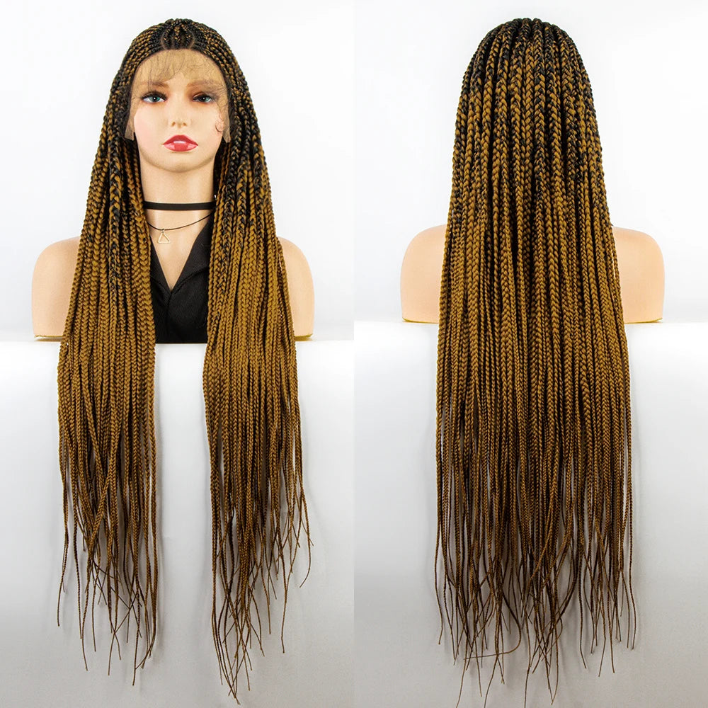 Synthetic Full Lace Braided Cornrow Hair
