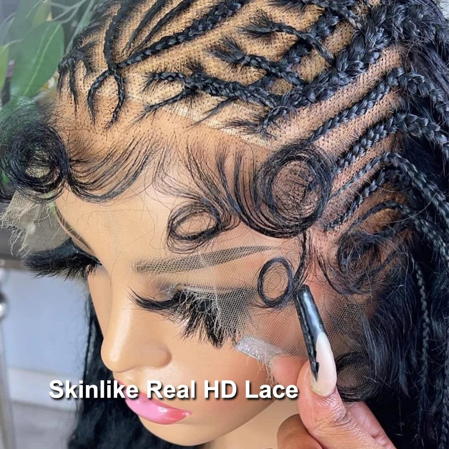 Glueless Full Lace Human Hair Wigs Pre Plucked Water Wave Curls - Supreme Lush Hair